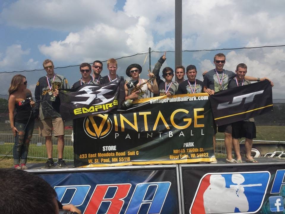 Tony and Team Vintage on the podium at the 2013 PSP Chicago Open, where the squad took first in Division 4.